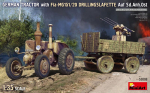 Liimitav mudel MiniArt 53008 German Tractor with Fla-MG151/20 Drillingslafette 1/35