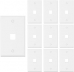 Keystone seina paneel RJ45 jaoks, 10 tk