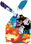 Halloweeni kommikott k&otilde;rvitsa ja kurikaga 22x13cm