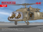 Liimitav mudel ICM 48130 Black Hawk crew (3 figures) 1/48