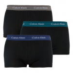 Calvin Klein meeste puuvillased madala l&otilde;ikega bokserid (3 tk) &ndash; must &ndash; U2664G-SZN