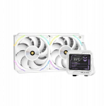 Valkyrie V240 AIO CPU Liquid Cooler with LCD Screen, White