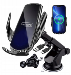 Induktiivse laadijaga autohoidik Zenwire W30 15W Qi 3in1