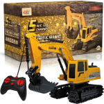 Kaugjuhitav ekskavaator liikuva koopaga, USB aku komplektis
