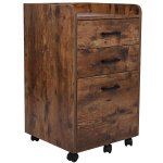 Sahtlitega kontorikapp, Begryf, 72&times;42&times;40 cm, tumepruun puidutekstuur, 3 sahtlit,