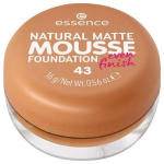essence Natural Matte Mousse Foundation Nr. 43 Nude Mattifying Covering Express Result Vegan Perfume Alcohol Preservative Free 16g