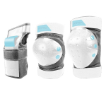 Kaitsmete komplekt Spokey Shield Pro, valge/sinine