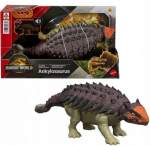 Figūrėlė Dinozauras Mattel Jurassic World Rebirth Wild Roar Ankylosaurus, JGB90