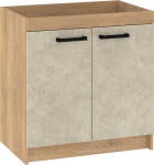 Valamu aluskapp Meblocross Rodos ROD-10 S80-Z, Cremona tamm/beež