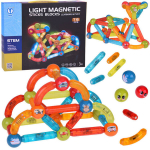 3D Magnetiliste ehitusklotside komplekt Dige, 76-osaline