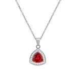 Naiste kaelakee DiamondSky "Elemental Magic (Scarlet)" Swarovski kristallidega