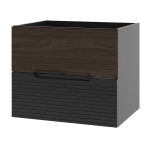 Vannitoakapp, rippuv, must p&auml;hkel AVELLA 60 x 46 x 50 cm