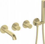 Vannitoa kraan Deante Silia Hexa BHS_R18P, kuldne