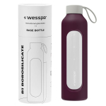 Klaasist 1000ml gradueeritud motivatsioonipudel Wessper B1 juhul