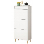 Jalatsikapp valge suur hoiukapp peegliga p&ouml;&ouml;ningul k&otilde;rge riiul 55 cm