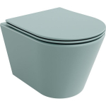 Mexen Rico WC-pott Rimless koos aeglaselt sulguva slim-istega, duroplast, heleroheline matt - 30724048