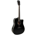 Akustiline kitarr V-tone VEAG1 CE 4/4 Dreadnought kuuse vineer must, Juoda