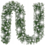 J&otilde;ulugirland, lumivalge, valgustusega, 100 LED