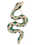 Elegantne roheline mao kujuline pross tsirkoonidega, One size
