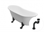 Vann Besco Olaya 160, White+Black, sifooniga Klik-klak Black