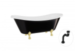 Vann Besco Amelia B&W 190, Black/White+Gold, sifooniga Klik-klak Black