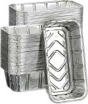 Terasfooliumist leivak&uuml;psetusvormid 2 naela 8,5" &times; 4,5" &times; 2,6", 50 tk
