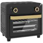 Miniahi Minip&ouml;yt&auml;uuni kiertoilmalla, airfryer, ajastin, sis&auml;valo, 10 l, musta