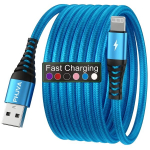 USB&ndash;Lightning laadimisnailonkaabel kuni 20 W, 1 m