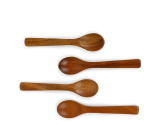 Puidust teelusikakomplekt, 4 tk, 12 cm