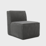 Homla Lykke modulaarne tugitool, must &ndash; skandinaavia mugavus kompaktse kujuga