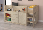 Meblocross Smile P Korrusvoodi 200x90 cm, Tamm/Mandel, MDF
