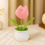 Heegeldatud lillekimbud, roosa tulp