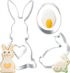 Suured roostevabast terasest lihav&otilde;ttep&uuml;hade k&uuml;psisevormid, 3 tk