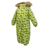 Huppa Laste talvekombe KEIRA, lime chain pattern