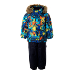 Huppa Laste talvekomplekt LASSE, multicolor pattern/ navy