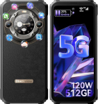 Telefon Blackview BL9000 5G 24GB+512GB 6.78"+1.32" teine ​​ekraan 50MP Android 13 NFC Must