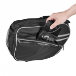 Mootorratta sadulakott, 30x20x17 cm, must, veekindel hoiustamine