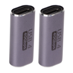 USB-C pistik emane-emane 40Gbps 100W, 2 tk.