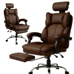 Boss p&ouml;&ouml;ratav jalatoega kontoritool eCarla, pruun