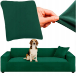 RUHHY diivani kate 190-230 cm tumeroheline elastne samet