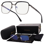 STYLION Sinise Valguse Filtriga Aviator Prillid, Must/Hall, Unisex, UV400 Kaitsega