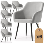 6 tooli komplekt Akord Estelle, hall