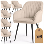 6 tooli komplekt Akord Florence, pruun