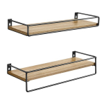 Leobert Sonoma seinariiulite komplekt, 2 tk &ndash; modernsed t&ouml;&ouml;stuslikud avatud riiulid