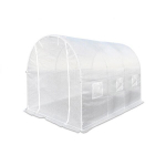 Tugevdatud kilega kasvuhoone, 6 m&sup2;, 3x2 m, valge