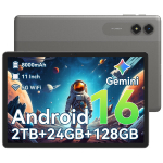 Tahvelarvuti TABWEE T50 11" 5G WiFi, 24 GB + 128 GB/SD 2TB, Gemini AI, Android 16, 8000 mAh - Hall