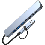 USB-C jaotur (Hub), 8-in-1, hall