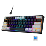 AULA F3261 60% juhtmevaba mehaaniline m&auml;nguklaviatuur, RGB-valgustus, vahetatav klaviatuur, (juhtmevaba versioon) must