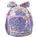 Laste seljakott lipsuga ja s&auml;delustega, 22 cm, 2.8L, lilla