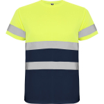 Helkur, h&auml;sti n&auml;htav t&ouml;&ouml; T-s&auml;rk, tumesinine/ erekollane LON9310 S-4XL